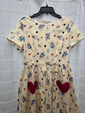 Lindy Bop Disney Alice Print Dress